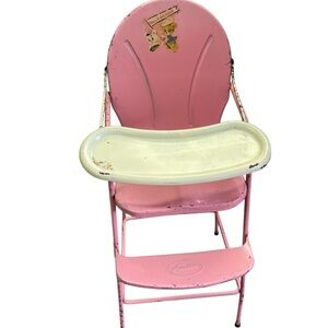 Vgt mid century 1950’s metal  Amsco 18 inch high chair for dolls